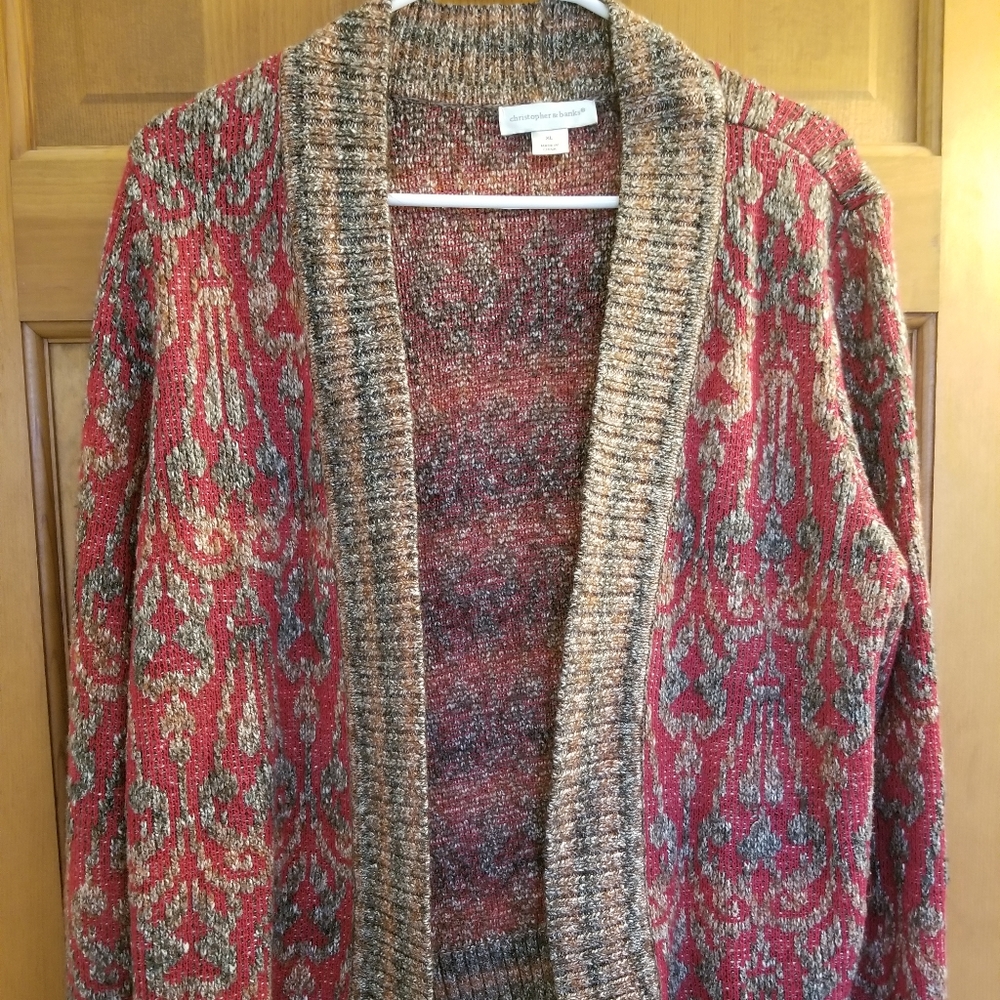 Christopher & Banks Open Front Sweater